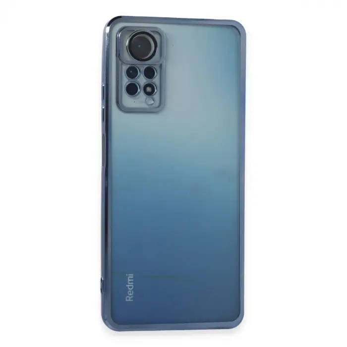 Xiaomi Redmi Note 11 Pro Kılıf Razer Lensli Silikon - Açık Mavi