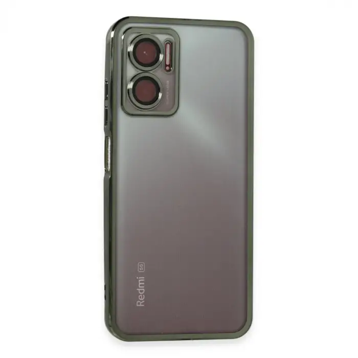 Xiaomi Redmi Note 11e Kılıf Razer Lensli Silikon - Yeşil