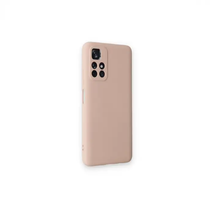 Xiaomi Redmi Note 11t Kılıf Nano İçi Kadife Silikon - Pudra