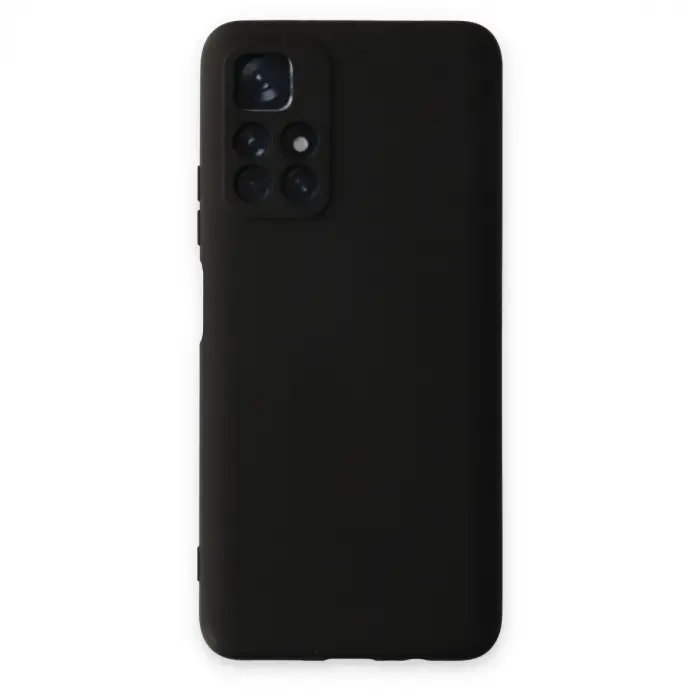 Xiaomi Redmi Note 11t Kılıf Nano İçi Kadife Silikon - Siyah