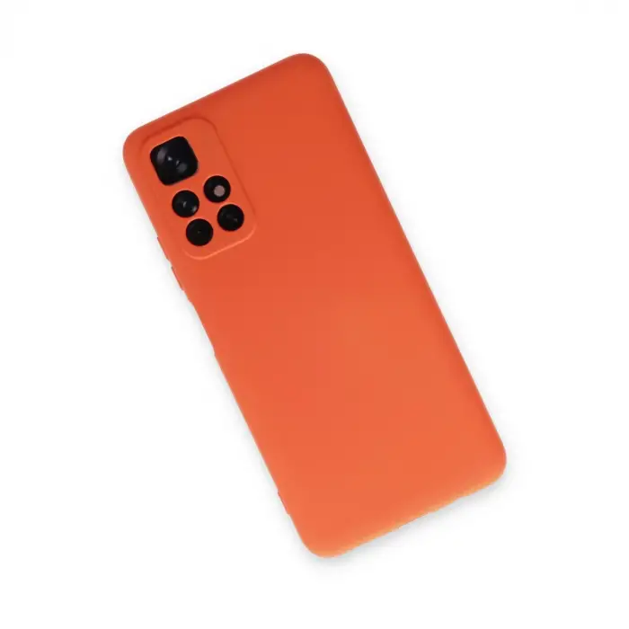 Xiaomi Redmi Note 11t Kılıf Nano İçi Kadife Silikon - Turuncu