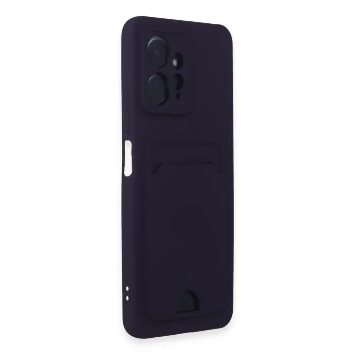 Xiaomi Redmi Note 12 4g Kılıf Kelvin Kartvizitli Silikon - Derin Mor