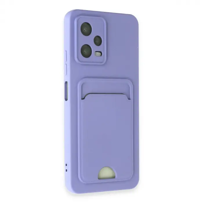 Xiaomi Redmi Note 12 4g Kılıf Kelvin Kartvizitli Silikon - Lila