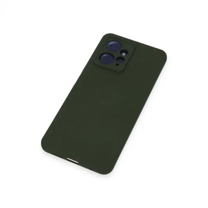 Xiaomi Redmi Note 12 4g Kılıf Nano İçi Kadife Silikon - Koyu Yeşil