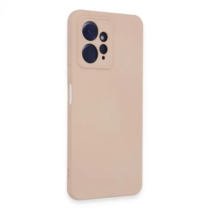 Xiaomi Redmi Note 12 4g Kılıf Nano İçi Kadife Silikon - Pudra