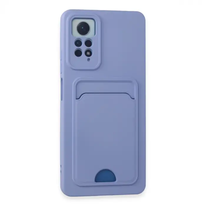 Xiaomi Redmi Note 12 Pro 4g Kılıf Kelvin Kartvizitli Silikon - Lila