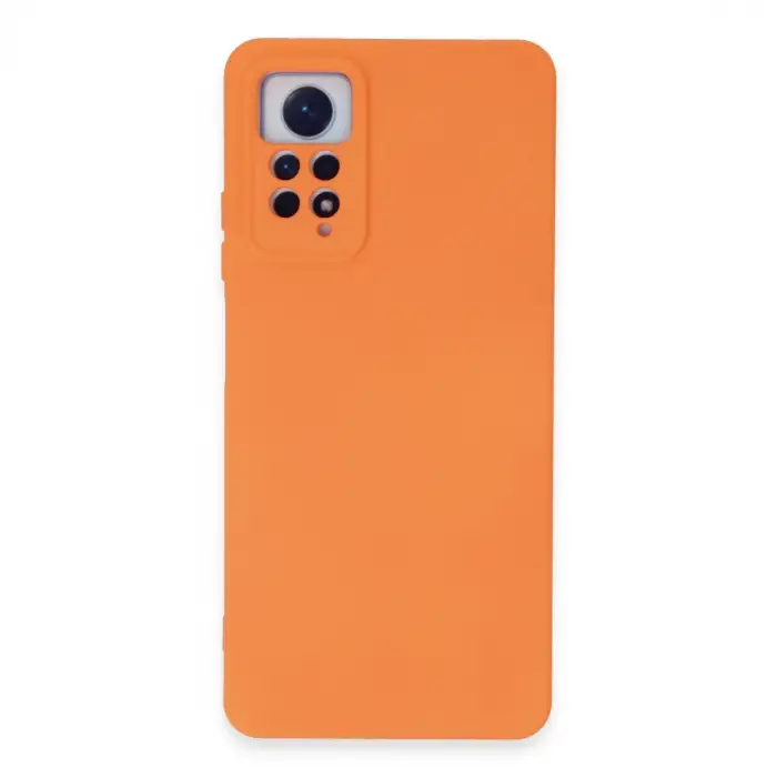 Xiaomi Redmi Note 12 Pro 4g Kılıf Nano İçi Kadife Silikon - Turuncu