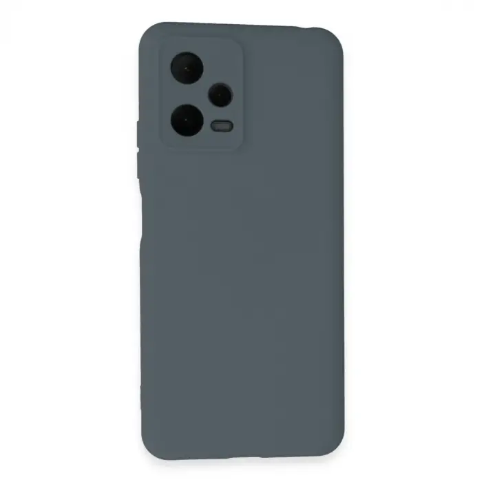Xiaomi Redmi Note 12 Pro 5g Kılıf Nano İçi Kadife Silikon - Gri