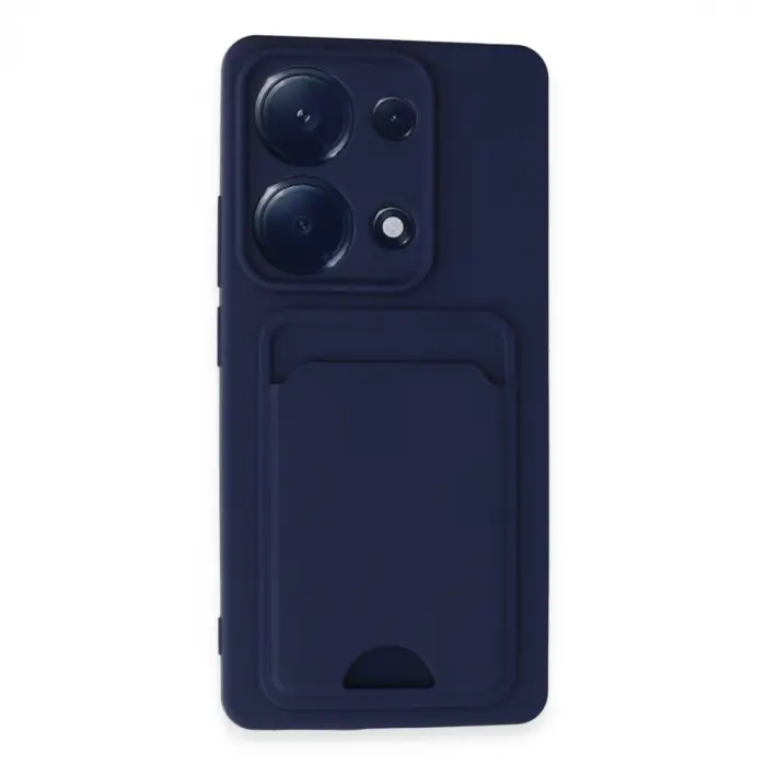 Xiaomi Redmi Note 13 Pro 4g Kılıf Kelvin Kartvizitli Silikon - Lacivert