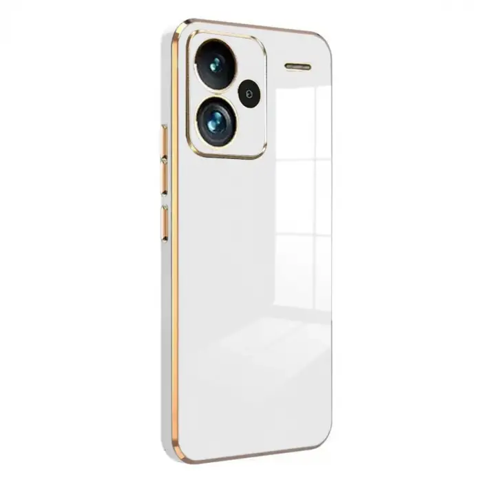 Xiaomi Redmi Note 13 Pro Plus Kılıf Volet Silikon - Beyaz