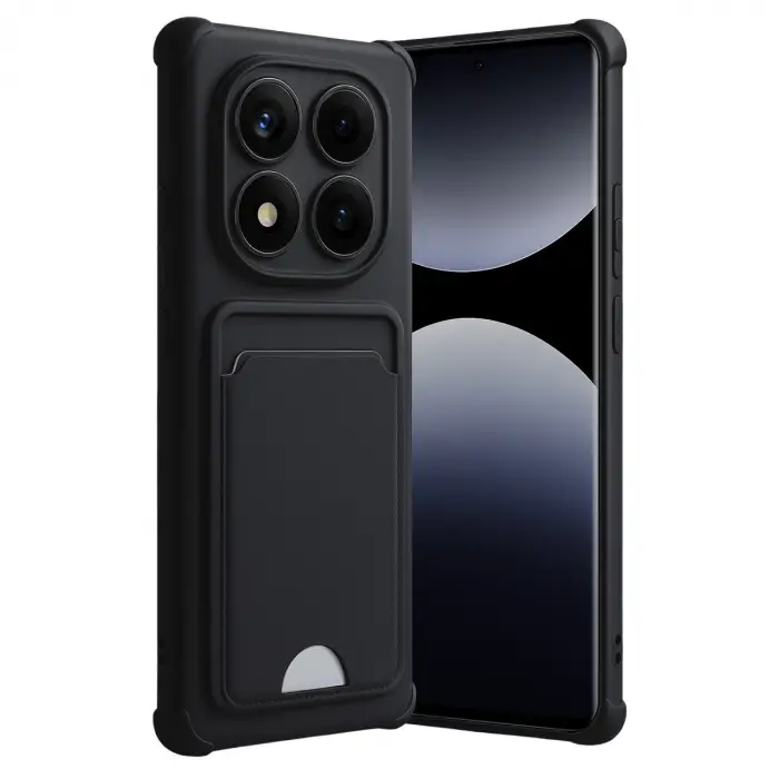 Xiaomi Redmi Note 14 Pro Plus Kelvin Kartvizitli Silikon - Siyah