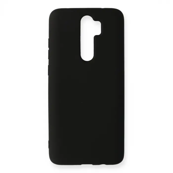 Xiaomi Redmi Note 8 Pro Kılıf Nano İçi Kadife Silikon - Siyah