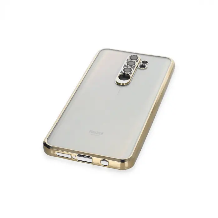 Xiaomi Redmi Note 8 Pro Kılıf Razer Lensli Silikon - Gold