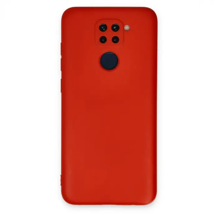 Xiaomi Redmi Note 9 Kılıf Nano İçi Kadife Silikon - Kırmızı