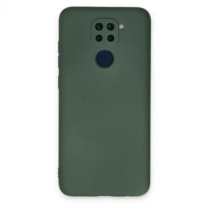 Xiaomi Redmi Note 9 Kılıf Nano İçi Kadife Silikon - Koyu Yeşil