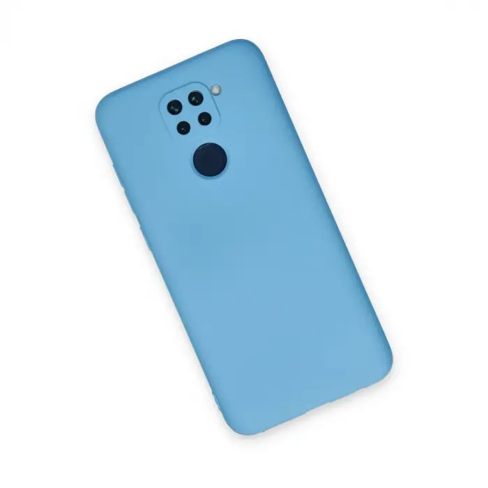 Xiaomi Redmi Note 9 Kılıf Nano İçi Kadife Silikon - Mavi