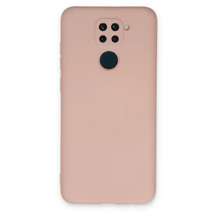Xiaomi Redmi Note 9 Kılıf Nano İçi Kadife Silikon - Pudra