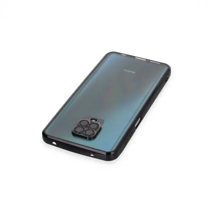 Xiaomi Redmi Note 9 Pro Kılıf Razer Lensli Silikon - Siyah