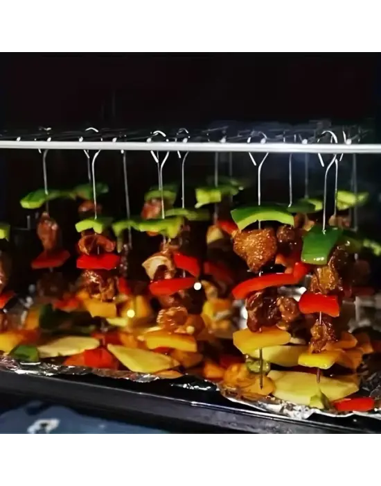 10lu Paslanmaz Çelik Şiş Seti (20 cm) - Airfryer & Mangal