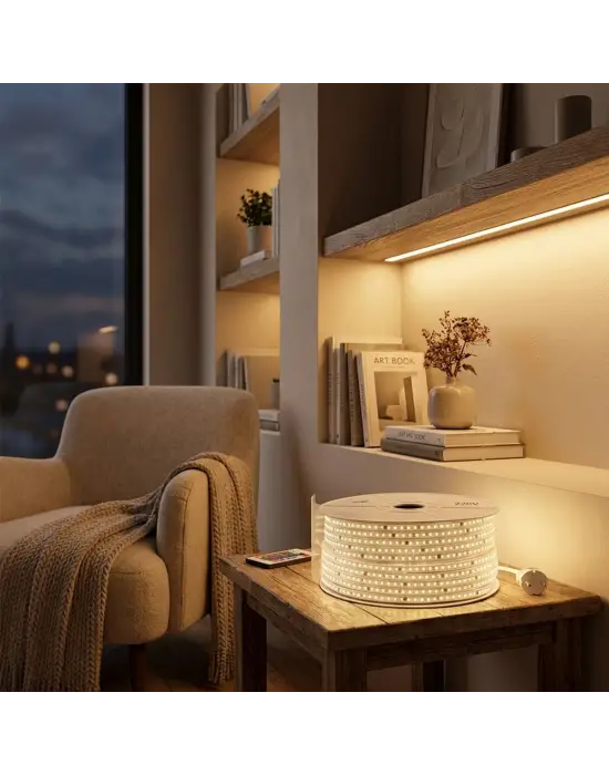 100mt 3000k - Gün Işık Dış Mekan Şerit Led 220v 120led 348983