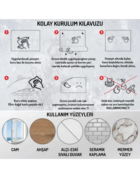 100x100cm Statik Kağıt Renkli Çarpım Tablosu