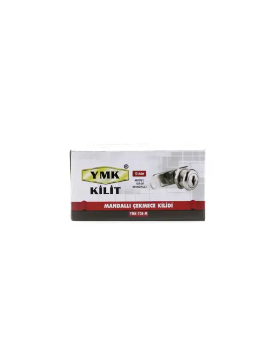 12 Adet Oval - Mandallı Dolap - Çekmece Kilit 20mm