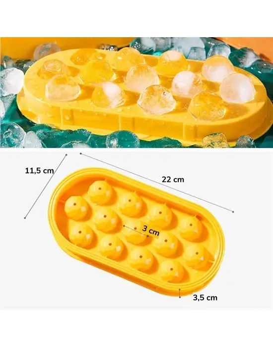 13 Bölmeli Kristal Buz Yapma Kalıbı