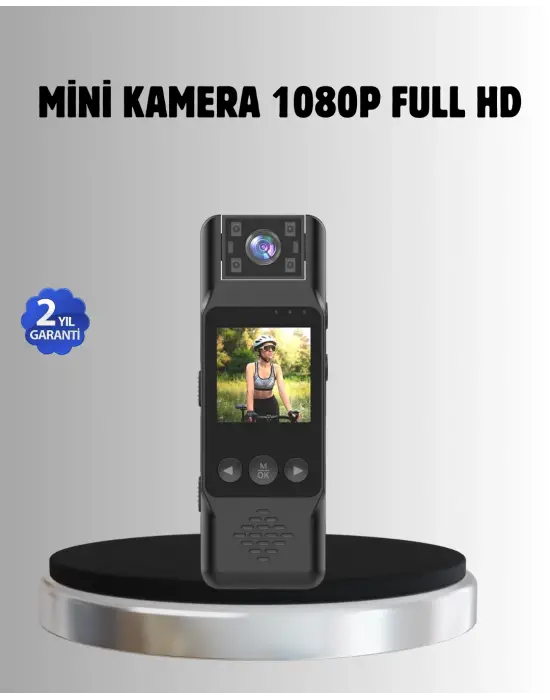 180° Döner Lensli Mini Kamera 1080p Full Hd Hareket Algılama 1200mah