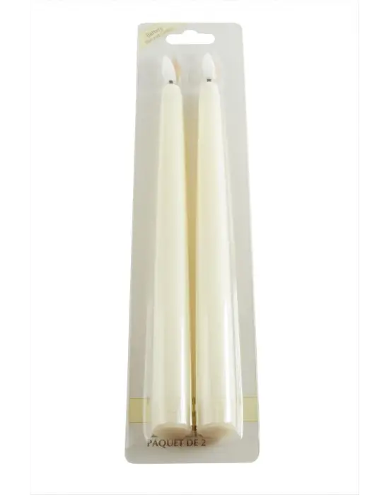 2 Adet Işıklı Şamdan Mum 25 cm