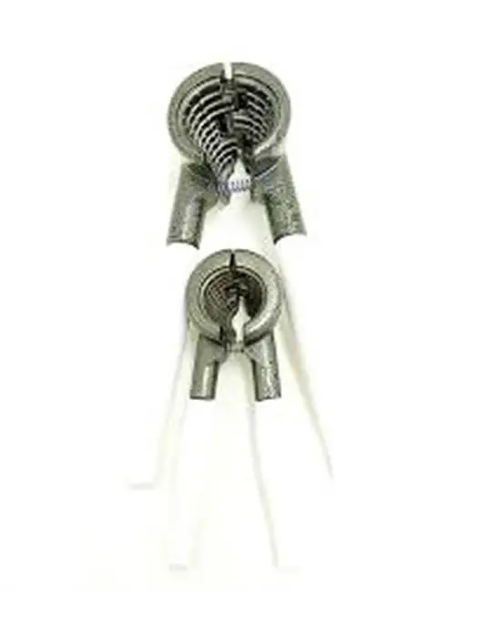 2 Parça  Set Metal Fındık - Ceviz Kıracak Beyaz Saplı