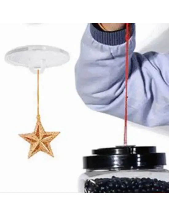 20 Adet Şeffaf Yuvarlak 3 Cm Çaplı Güçlü Disk Yapışkanlar