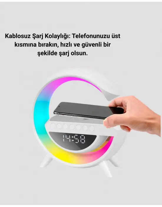 2025 Yeni Seri 15w Kablosuz Şarjlı Led Atmosfer Lambası