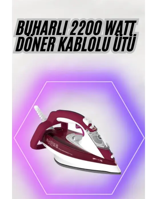 2200w Seramik Kaplama Estetik Tasarımı 360 Derece Dönebilir Kablosu