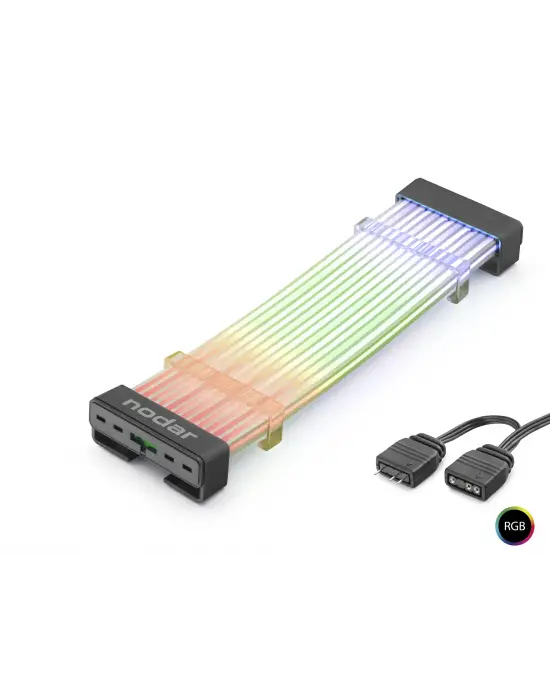 24 Pin Argb Anakart Güç Uzatma Kablosu Bükülebilir 2 Mm 54 60 Led Siyah ND2801B