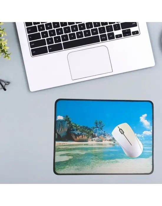 25x32 cm Küçük Boy Mouse Pad Manzara Ada