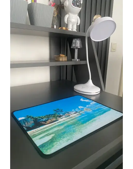 25x32 cm Küçük Boy Mouse Pad Manzara Ada