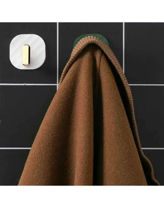2li Yapışkanlı Retro Askılık Dolap Kapak Kulpu Beyaz