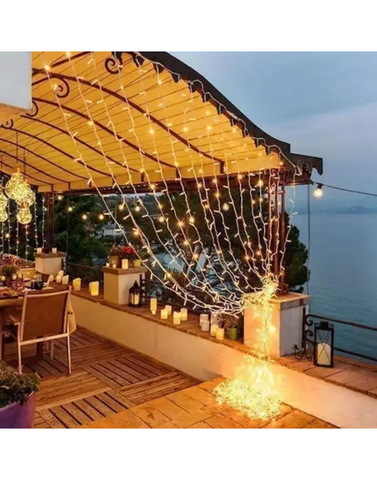 2x2 Metre 320 Led 8 Fonskiyonlu Dekoratif Led Günışığı Perde