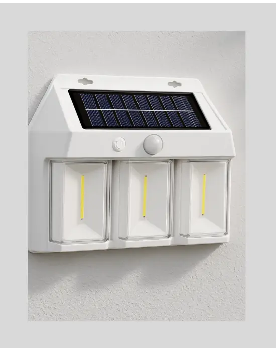 3 İn 1 Solar Duvar Lambası – Ip65 Su Geçirmez, Hareket Sensörlü