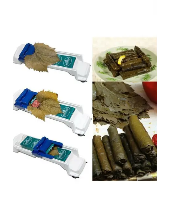 3 Kademeli Kalınlık Ayarlı Pratik Yaprak Sarma Makinesi