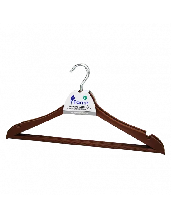 3 Parça  Plastik Wody Metal Başlı Askı