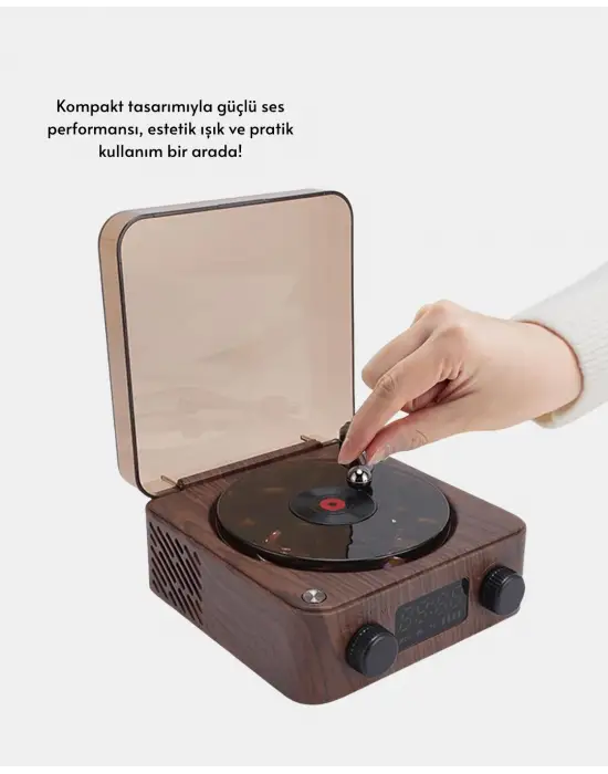 3-ü-1 Arada Bluetooth Hoparlör – Işıklı Saat Ve Gece Lambası