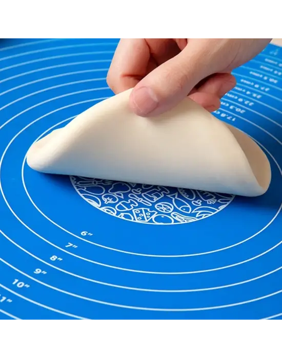 30*40 cm Hamur Matı Silikon Ölçekli Kullanımı Kolay Hamur Açma Matı