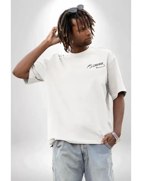 30 Ağustos Baskılı T-shirt - Beyaz