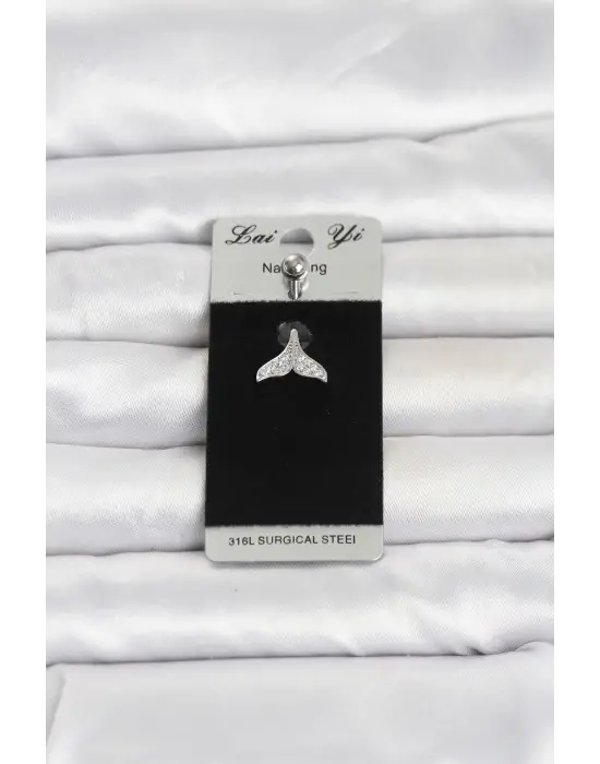 316L Cerrahi Çelik Dolphin Kuyruk Model Göbek Piercing