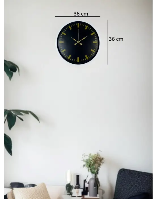 36 Cm Beyaz Dekoratif Duvar Saati