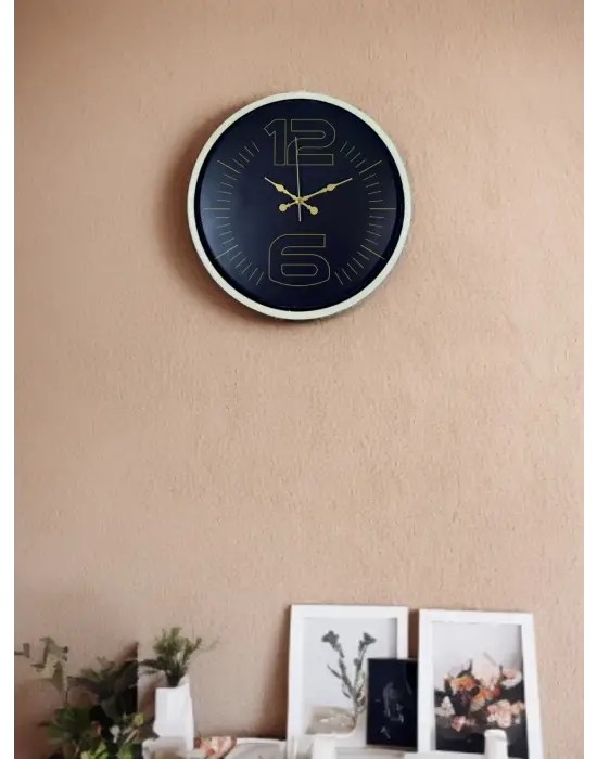 36 Cm Krem Dekoratif Duvar Saati