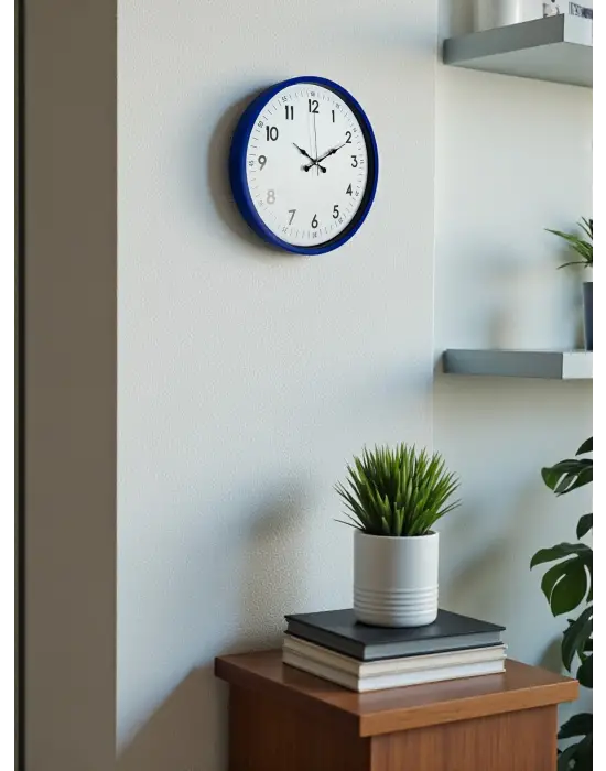 36 Cm Lacivert Dekoratif Duvar Saati