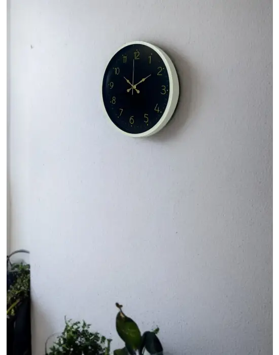 36 Cm Standart Krem Duvar Saati