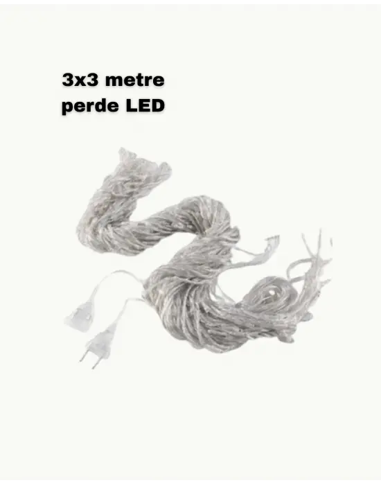 3x3 Led Işık Perdesi Şelale Model İç Dış Mekân Dekorasyonu